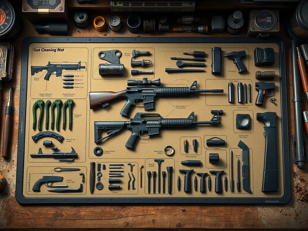 Guide to the Best Gun Cleaning Mats with Diagrams